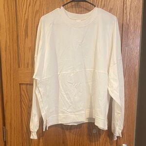 Spirit Jersey Cream Long Sleeve Shirt Size XL NWOT